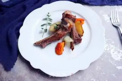 Make A red lamb steak step 9