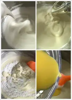 Make Sorcelain cream cake step 2