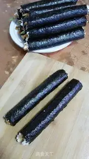 Make Chicken steak sushi step 7
