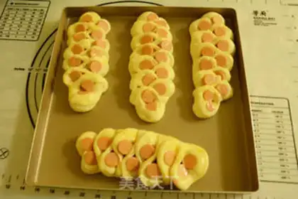 Make The bread by the ham step 10