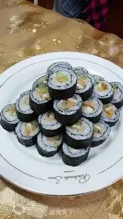Make Chicken steak sushi step 9
