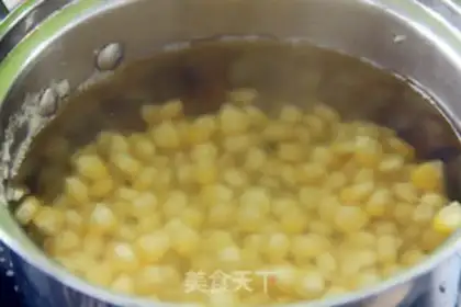 Make Salted egg yolk corn step 2