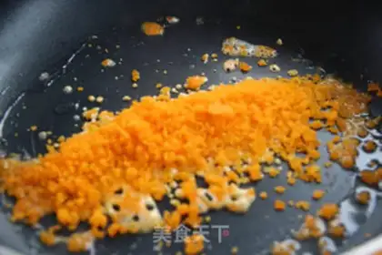 Make Salted egg yolk corn step 6
