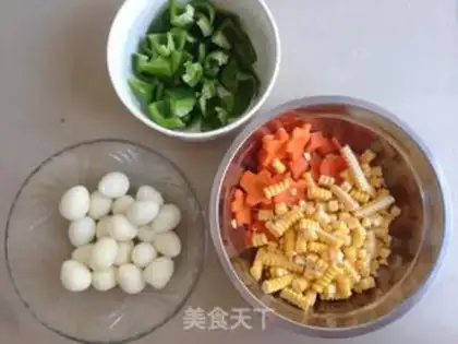 Make Seven quail eggs step 0
