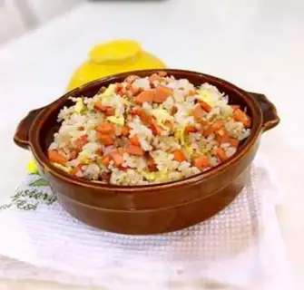 Make Rice for ham and eggs step 8