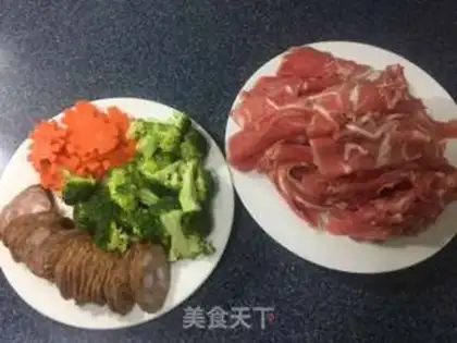 Make Beef rice step 1