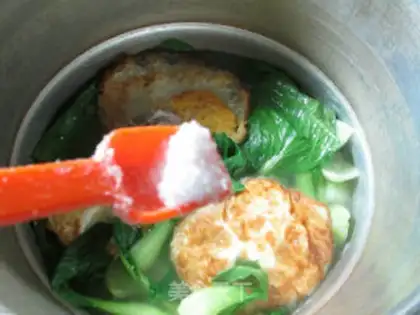 Make ♪ A green green-leaved omelet soup ♪ step 8