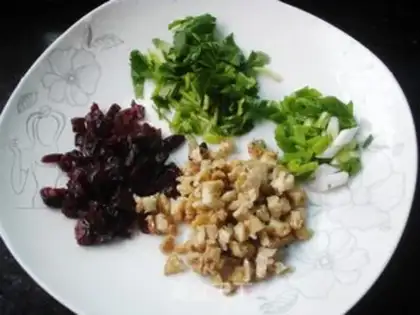 Make walnut cranberry rice step 3