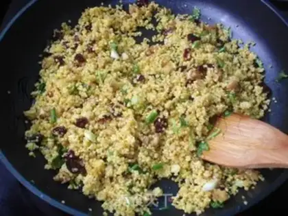 Make walnut cranberry rice step 6