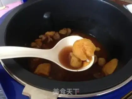 Make Potato chestnut sugar step 4