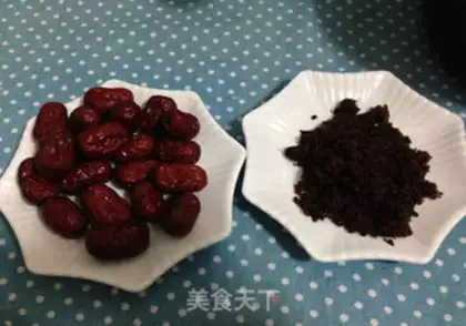 Make Red sugar date rice step 3