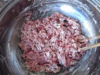 Make Red rice buns step 1