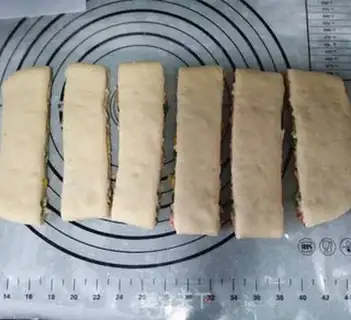 Make Weed ham and cheese bread step 12