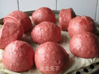 Make Red rice buns step 6