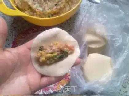 Make Pork sticker step 7