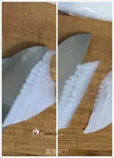 Make Fired squid flowers step 3