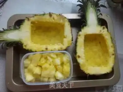 Make Red rice pineapple step 4