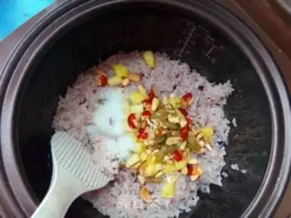 Make Red rice pineapple step 5