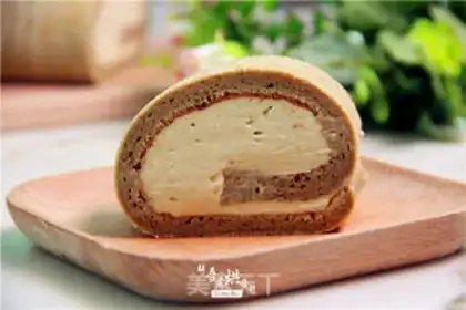 Make Coffee cream cake roll step 16