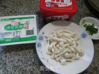 Make Hot white mushroom tofu step 0