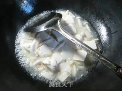Make Hot white mushroom tofu step 4
