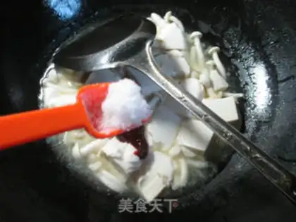 Make Hot white mushroom tofu step 6