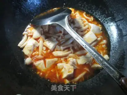 Make Hot white mushroom tofu step 8