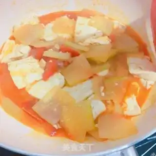 Make Tomato juice tofu, fat cow step 7
