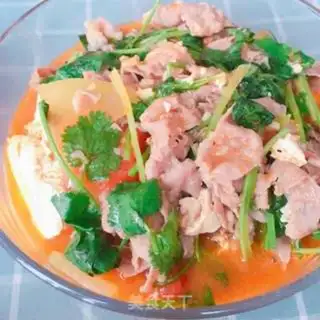 Make Tomato juice tofu, fat cow step 12