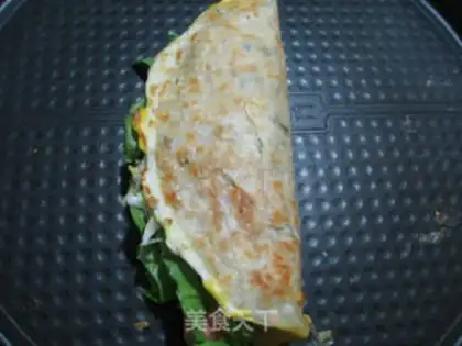 Make Ham sausage egg rolls step 5
