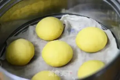 Make Pumpkin bean buns step 6
