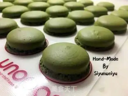 Make The tea macaron step 16