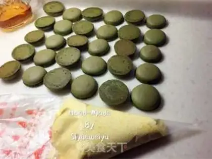Make The tea macaron step 17