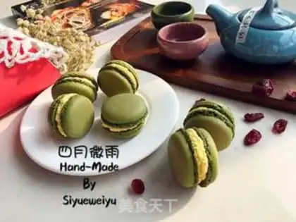 Make The tea macaron step 19