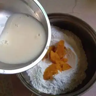 Make Creative cream corn bag step 2