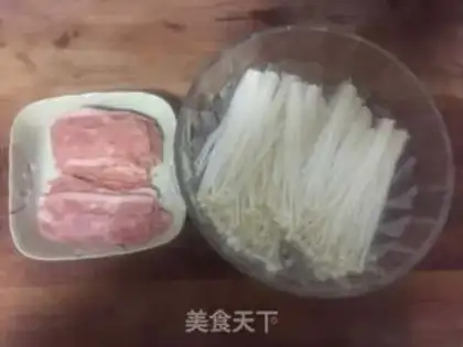 Make Bacon pins and mushrooms step 0