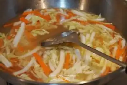 Make ♪ Puffy cabbage stew ♪ step 6