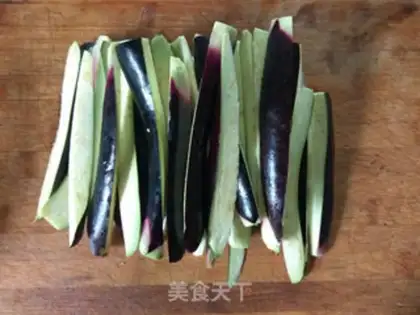 Make Pepper chopping and eggplant step 1
