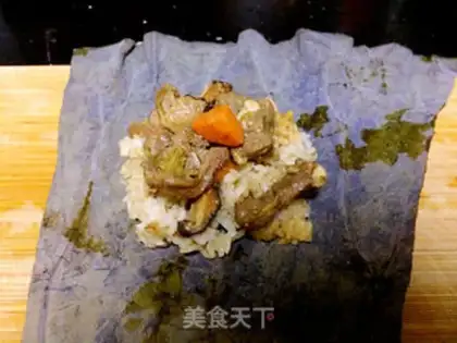 Make Haffle rice chicken step 6