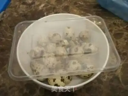 Make Cream-bone quail eggs step 2