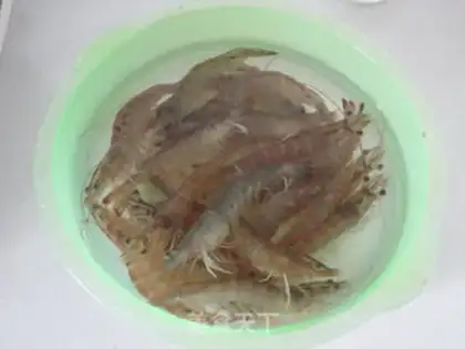 Make Milk shrimp step 1