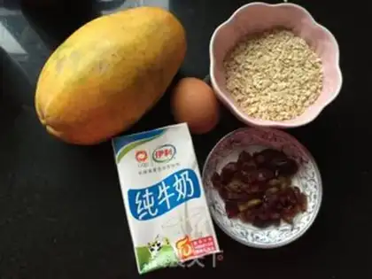 Make A melon oatmeal step 0