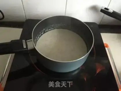 Make A melon oatmeal step 1
