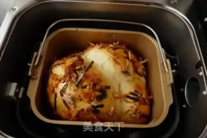 Make The soup is a three-soft toast step 17