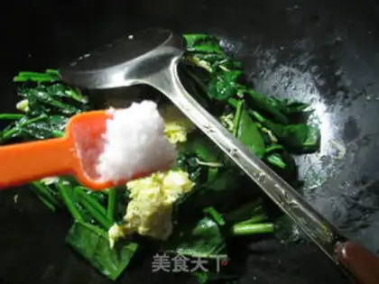 Make Shrimp eggs, spinach step 5