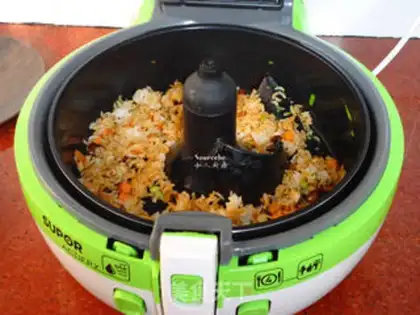 Make Carrot mushroom fried rice step 5