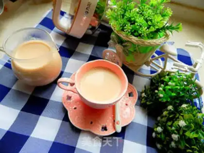 Make Red sugar ginger milk tea step 11
