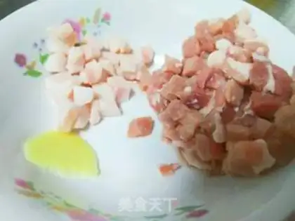 Make Three pieces of meat step 1