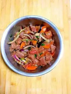 Make Porridge and pepper beef step 3