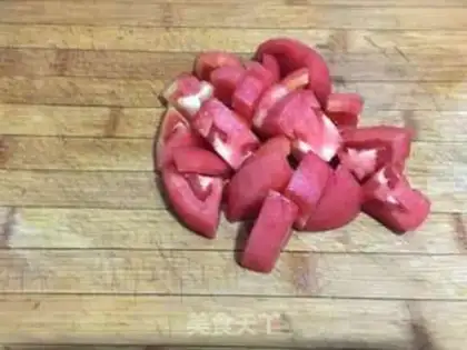 Make Tomato tofu step 1